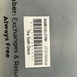 Underoutfit Satin Grace Stormy Bra L NWT